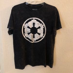 Star Wars Graphic Tee Shirt Galactic Empire Jedi Small Cotton Black Comfy